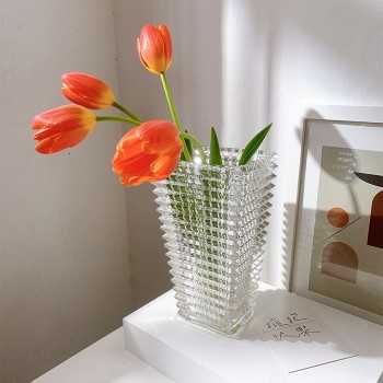 Lọ cắm hoa thủy tinh kim cương